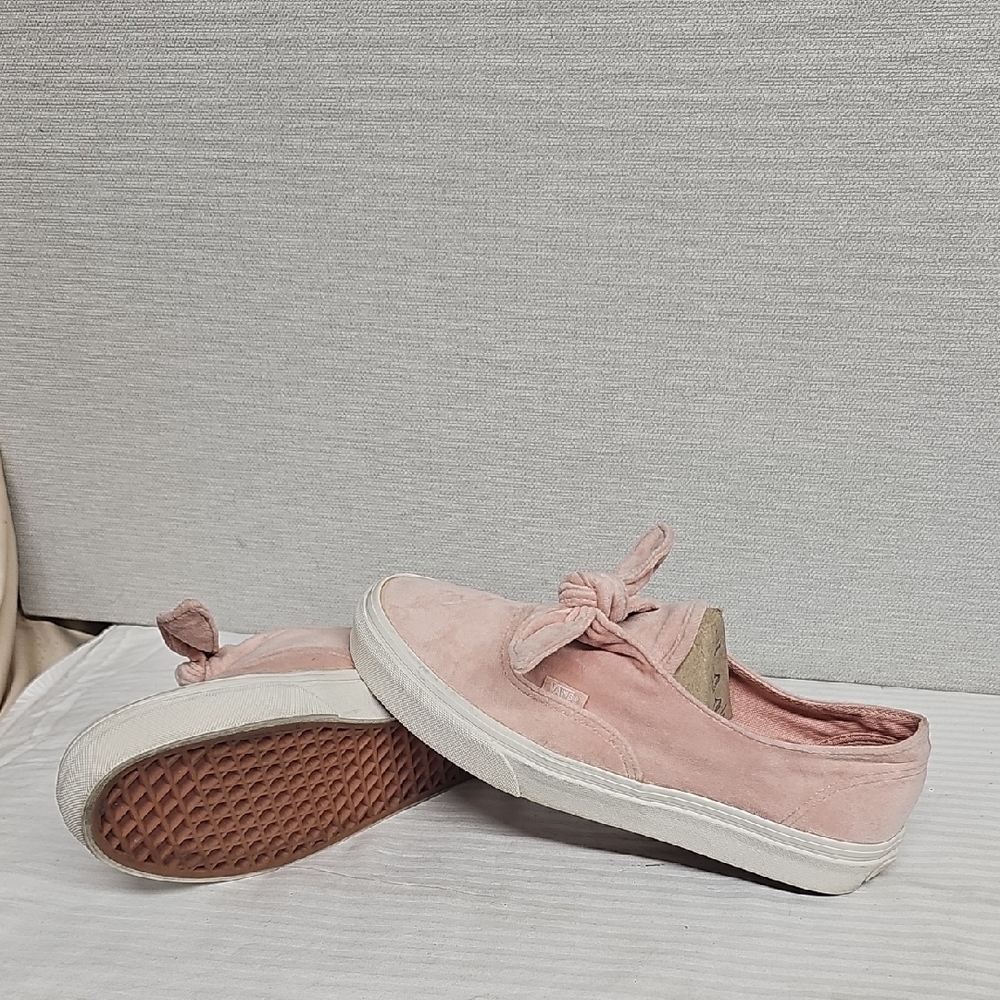 Vans Pink Slip-On Suede Sneakers